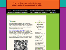Tablet Screenshot of dkselectrostaticpainting.com